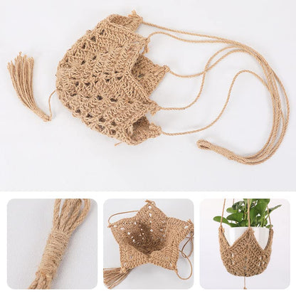 BetterJonny 3 Packs Macrame Plant Hanger, 40" Hanging Planter Flower Pots Holder Stand Gardening Weaving Flowerpot Net Pocket Hemp Rope Hanging for Indoor Outdoor Home Decor Plant Flower Pots