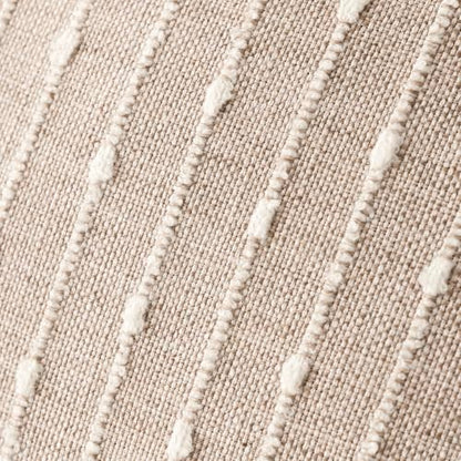 Foindtower Striped Boucle Lumbar Throw Pillow Covers 12x20 Natural Beige - color: Natural Beige, size: 20" x 12" (Pack of 2)
