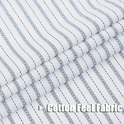 SXZJTEX White Blue Striped Sheer Curtains 84 Inch Living Room Bedroom - color: Blue, size: 40"W x 84"L (Pack of 2)