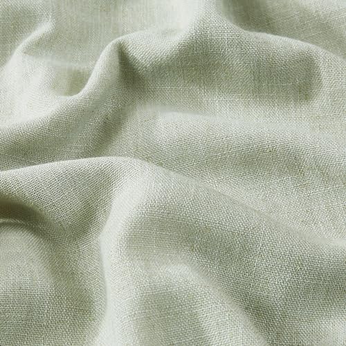 Vision Home Soft Green Pinch Pleated Full Blackout Curtains Linen Blended Room Darkening Curtain Panels 72 inch for Living Room Bedroom Thermal Insulated Pinch Pleat Drapes with Hooks 40" Wx72 Lx2 - color: Soft Green, size: 40"W x 72"L (Pack of 2)