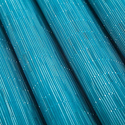 SHACOS Teal Blue Woven Placemats Set of 6 Place Mats for Dining Table - color: Teal Blue, size: Set of 6