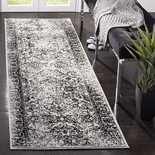 SAFAVIEH Adirondack Runner Rug 2'1"x6', Distressed Grey & Black ADR109B - color: Grey/Black, size: 2'1" x 6' (Runner)