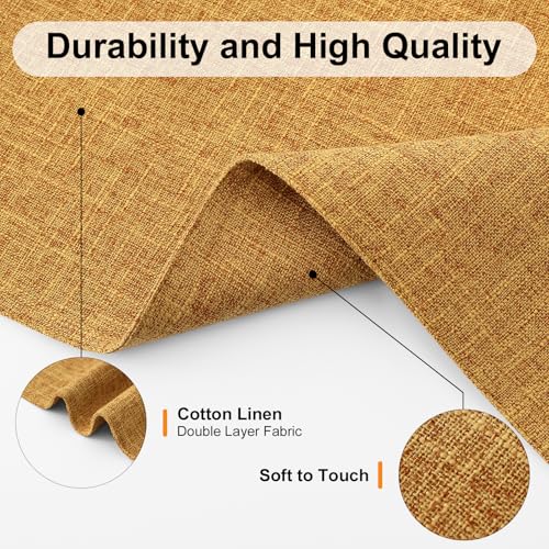 Homaxy Cloths Placemats for Dining Table Set of 4, 13" x 19", Amber - color: Amber, size: Placemats Set of 4