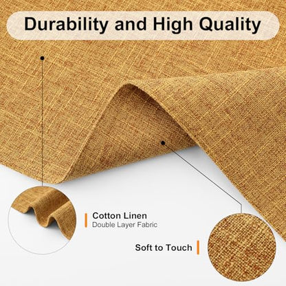 Homaxy Cloths Placemats for Dining Table Set of 4, 13" x 19", Amber - color: Amber, size: Placemats Set of 4