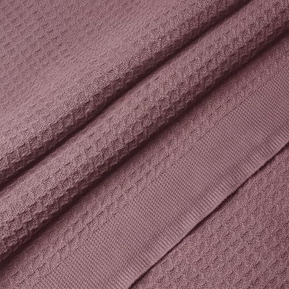 100% Cotton Waffle Weave Blanket for Hot Sleepers, Queen 90" x 92" - color: Lavender, size: Queen(92"x90")