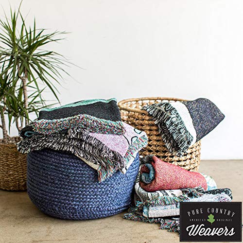 Pure Country Weavers William Morris Sweetbriar Mellow Blanket - Arts & Crafts - Gift Tapestry Throw Woven from Cotton - Made in the USA (72x54) - color: Mellow, size: Large