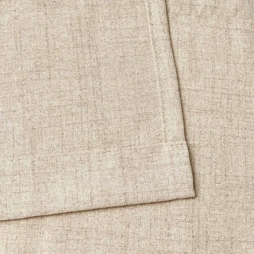 Faux Linen Cafe Curtains for Windows, 45 Inch Length, Khaki Tan, Set of 2 - color: Khaki Tan, size: 27"W x 45"L (Pack of 2)