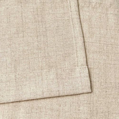 Faux Linen Cafe Curtains for Windows, 45 Inch Length, Khaki Tan, Set of 2 - color: Khaki Tan, size: 27"W x 45"L (Pack of 2)