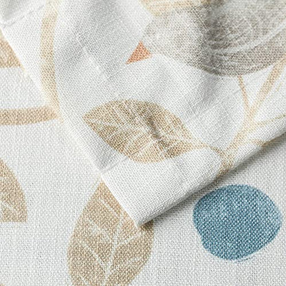 VOGOL Birds & Leaves Print Curtains, Rod Pocket Drapes, 42 x 45, 2 Panels - color: Birds, size: 42"W x 45"L (Pack of 2)