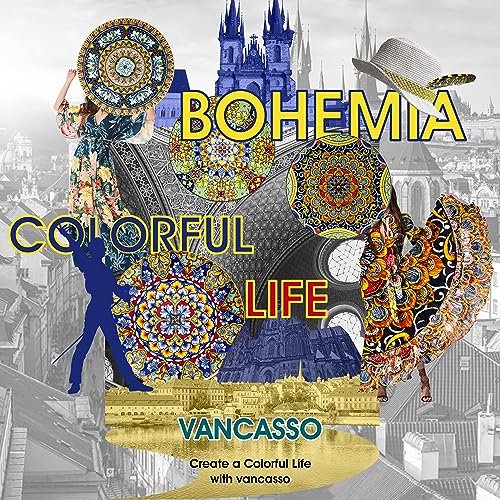vancasso 32 Oz Pasta Bowls Set of 6, Ceramic Bohemian Soup Salad Bowls - color: Bohemian