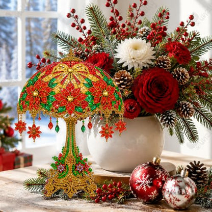 Yunzlly Stand Up Diamond Art Painting Kit, Desktop Gem Painting Ornament Kit for Adults, Tabletop Acrylic Diamond Board Painting (Christmas Lamp) - color: Christmas Lamp