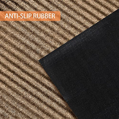 Nuanchu Large Semi Finished Outdoor Mat 16 x 79 Inch, Khaki, 1 Roll - color: Khaki