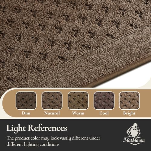 Dirt Trapper Door Mat 36"x 60", Non-Slip Entryway Rugs, Brown - color: Brown, size: 36" x 60"