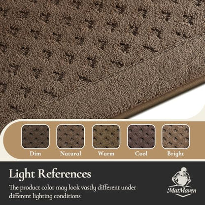 Dirt Trapper Door Mat 36"x 60", Non-Slip Entryway Rugs, Brown - color: Brown, size: 36" x 60"
