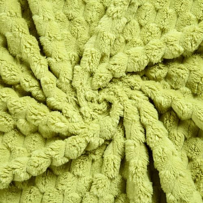 Excervent Hexagon Jacquard Throw Blanket for Bed, 50x70 Inches, Light Green - color: Light Green, size: 50"x70"