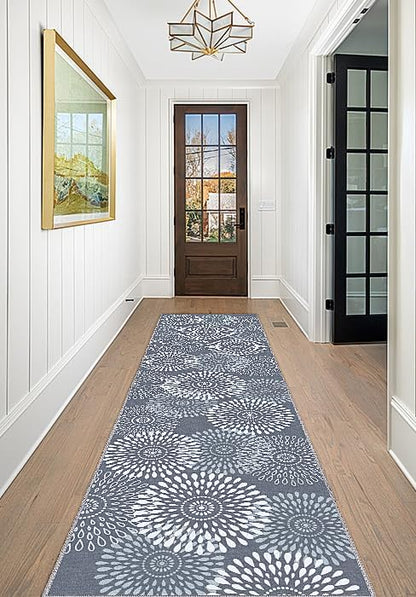 StepRite 2x8 Hallway Runner Rug, Washable Non-Slip Kitchen Rug for Entryway - size: 2' x 8' (Rectangular)