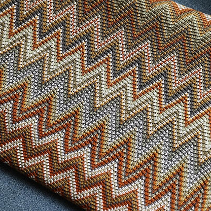 Throw Blanket Bohemian Knitted with Tassel 50x60 Inch (Yellow) - color: Yellow