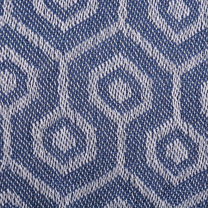 DII Modern Cotton Geometric Blanket Throw with Fringe for Chair, Couch, Picnic, Camping, Beach, & Keep Cozy with Everyday Use, 50x60, French Blue - color: French Blue, size: 50x60"