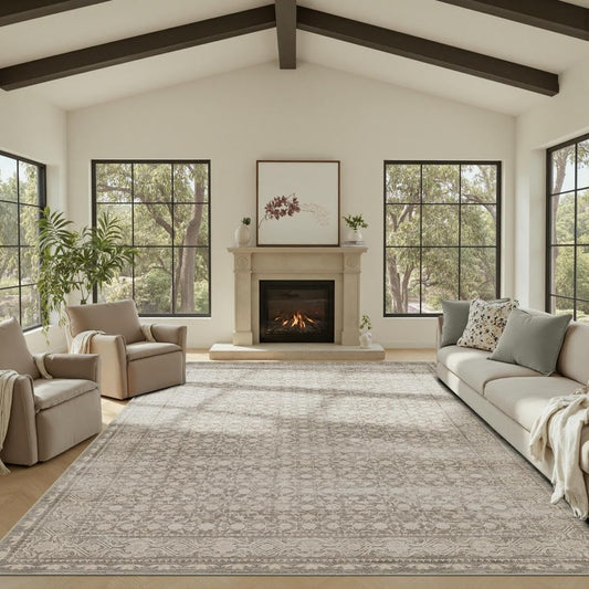 Rugxara 8x10 Area Rugs,Neutral Large Rugs for Living Room(Neutral Beige) - color: Apricot, size: 8' x 10' (Rectangular)