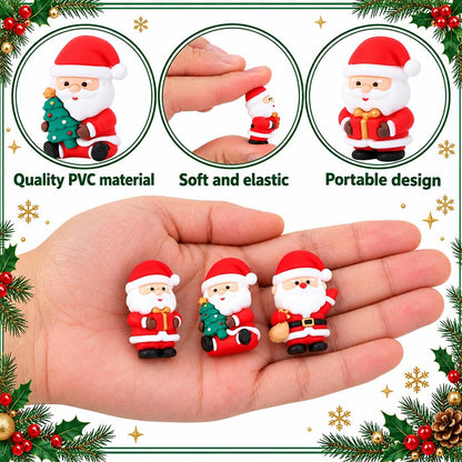 60 Pcs Christmas Mini Santa Figurines, Tiny Santa Claus Statues Ornaments - color: Santa, size: 60 Pcs