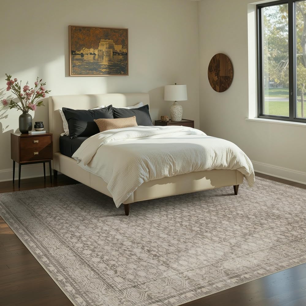 Area Rugs 5x7, Washable Rugs for Living Room,Apricot - color: Apricot, size: 5' x 7' (Rectangular)