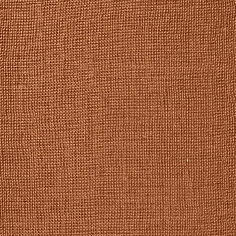 Signature Linen™ by D'Moksha, Rust Placemats Set of 6, 14 x 19 Inch, 100% Pure Linen Table Mats, Hemstitch, Machine Washable Cloth Placemats- Fall, Weddings, Outdoor Hosting - color: Rust, size: Set of 6 (14 X 19 Inch)
