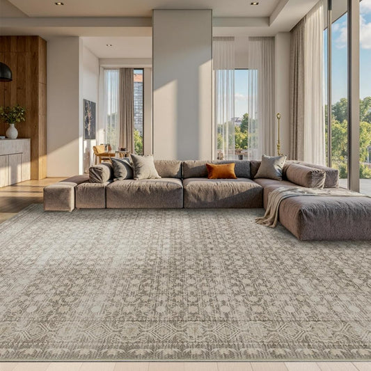 Rugxara 10x14 Washable Area Rug for Living Room, Extra Large,Vintage Boho - color: Apricot, size: 10' x 14' (Rectangular)