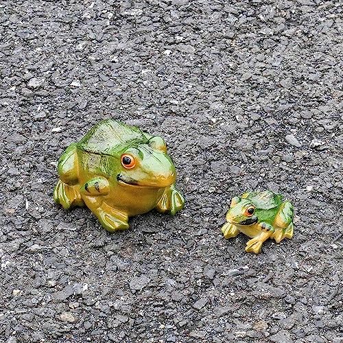 Realistic Frog Figurine Fairy Garden Ornaments Resin Statue Outdoor Decor