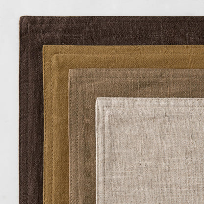 MIULEE Neutral Gold/Brown Boho Linen Pillow Covers 18x18 Inch Pack of 4 - color: Neutral Gold/Brown, size: 18" x 18" (Pack of 4)